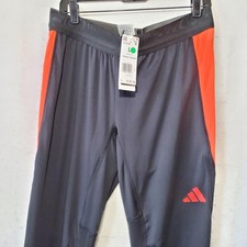 Adidas Tiro24 Track Pants Womens Large Black Red Aeroready Athletic Gym IJ7379