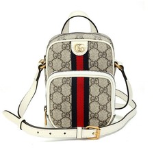 Gucci Ophidia shoulder bag Beige and white GG Supreme canvas Crossbody Bag