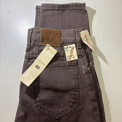 Vintage Lee Riveted Womens NWT Size 10 Relaxed Tapered Latte 305 Irregular 29x31