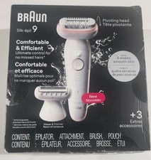 Super Clean Braun Epilator Silk- pil 9 Hair Removal Device Shaver Trimmer