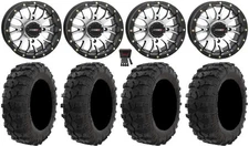 System 3 ST-3 Machined 14" Wheels 29" Dual Threat Tires Can-Am Maverick X3