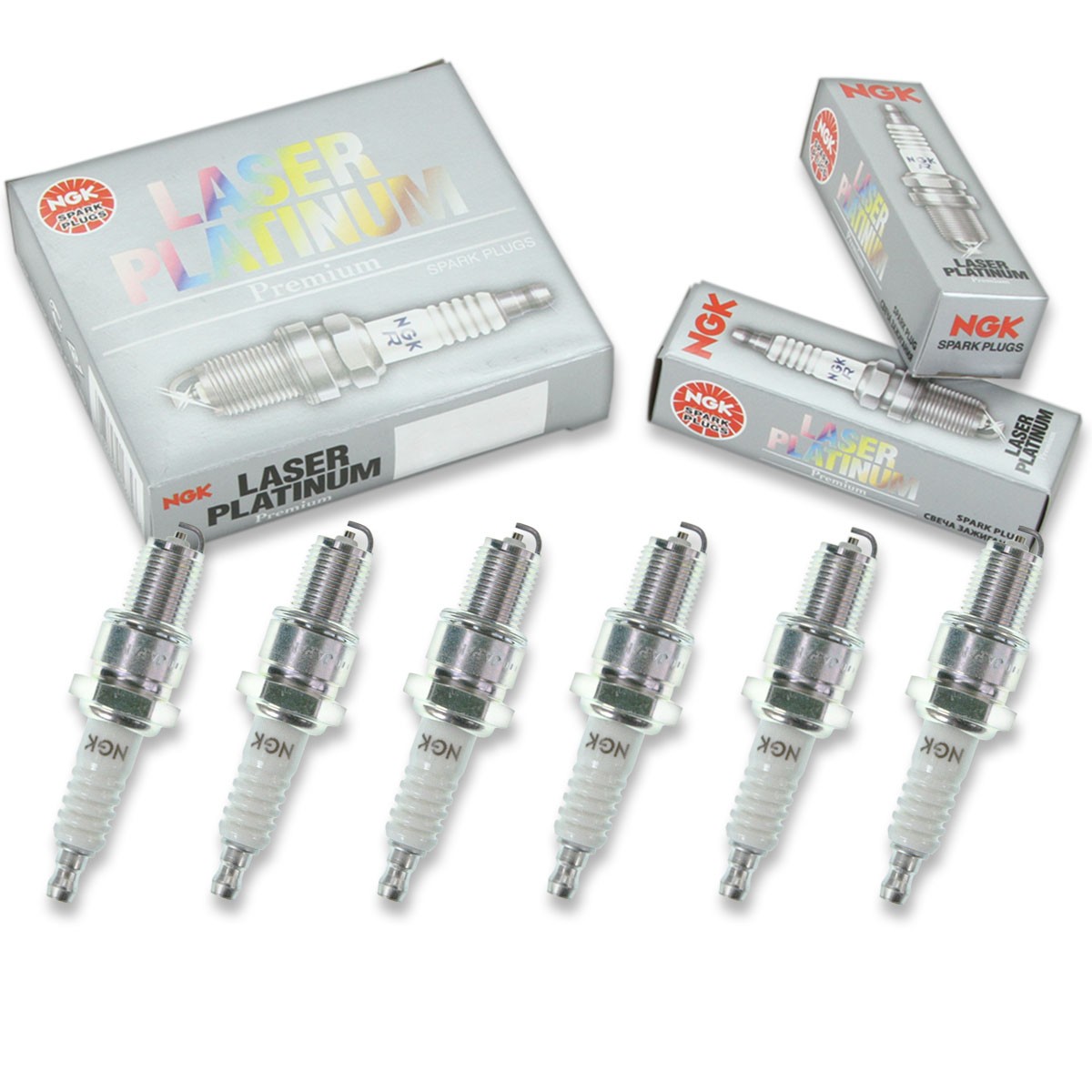 6 pc NGK 1675 PFR7S8EG Laser Platinum Spark Plugs for XP3922 IK16TT fz
