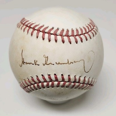 Hank Greenberg Signed Rawlings Official American League Baseball OOS Approved C2