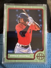2025 Pulse Meridian Baseball Enrique Bradfield Red Parallel SP /25 #14