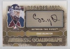2012-13 ITG Between the Pipes GoalieGraph Craig Billington #A-CBI Auto i9i