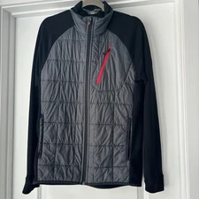 Smartwool Mens Smartloft 120 Merino Wool Jacket Grey and Black VGUC Size Medium