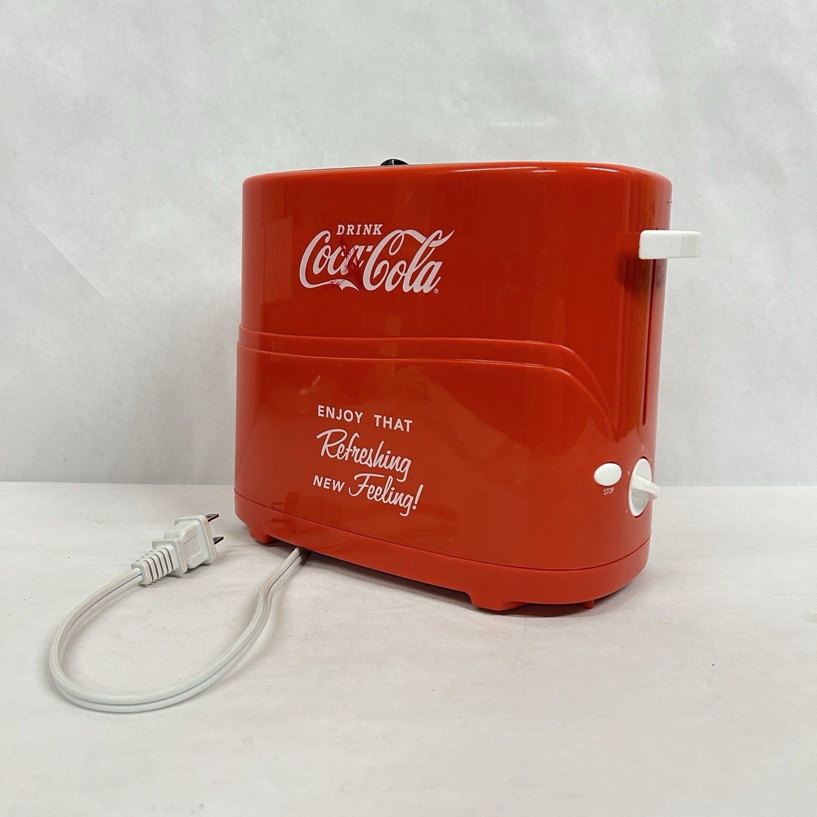 Vintage Coca Cola Nostalgia Hot Dog Toaster Pop Up Machine Red Silver Kitchen