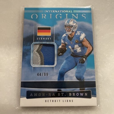 2025 PANINI ORIGINA AMON-RA ST. BROWN INTERNATIONAL ORIGINS GERMANY /99