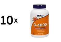 10 X Now Foods C-1000 Sustained Release (250 Tabs) (774,98 Eur/Kg)