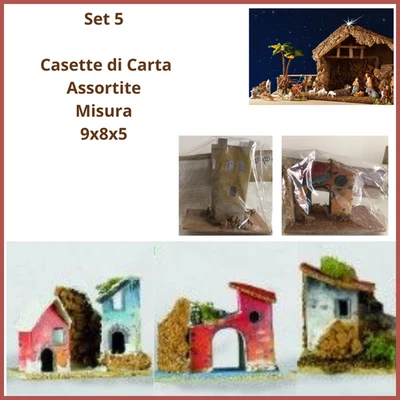 Led Casetta Di Natale, Mini Casette Da Neve Con Neve E Villaggio, Villaggio Natalizio Animato, Per Giardino, Decorazione Paesaggio, Luce Notturna Per Bambini, Regalo Di Festa (Colorato, EFGHIJ
