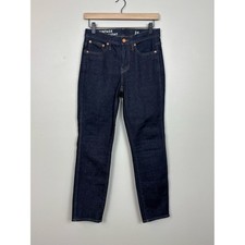 J. Crew Jeans Womens 26 Blue 9" Vintage Slim Straight Dark Wash Mid Rise Denim