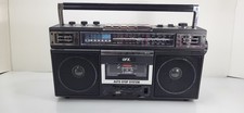 RETRO QFX J-220BT Boombox Radio Cassette MP3 Converter with Bluetooth - Black