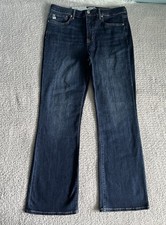 Seven7 Jeans Women  s Sz 12 Blue Bootcut Stretch Medium Wash High Rise Denim