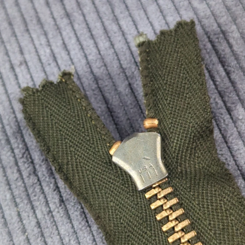 Vtg 50s Talon Separating Zipper Green 21" NOS Deadstock - Image 3 of 4