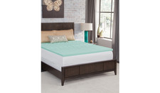 Dream Serenity 3" Memory Foam Mattress Topper, Twin - Green