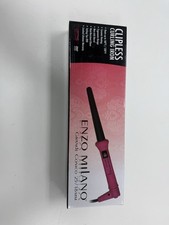 ENZO Milano Clipless Curling Iron Grande Conico 25/18mm Pink New in Box