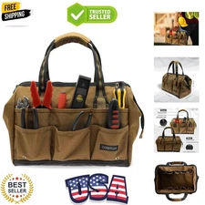 14 Inch Water-Resistant Tool Bag - Essential Gear for Tradesmen and Adventurers