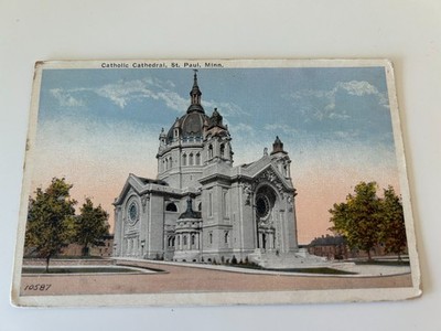 Catholic Cathedral St Paul Minnesota MN Postcard