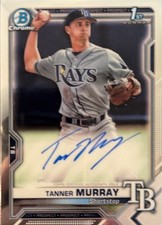 2021 BOWMAN CHROME PROSPECT AUTOGRAPHS #CPA-TM TANNER MURRAY