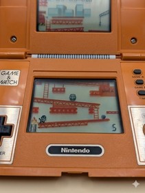 Nintendo Game & Watch Donkey Kong DK-52 Multi Screen Tested Works!