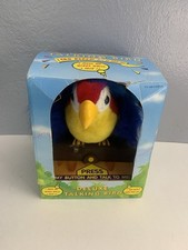 1990 Deluxe Talking Bird Parrot Electronic Toy with Stand 8 In Height Vintage