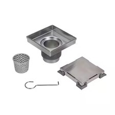 Oatey 6 in. x 6 in. Square Tile-In Drain Shower Grate in Stainless Steel NEW