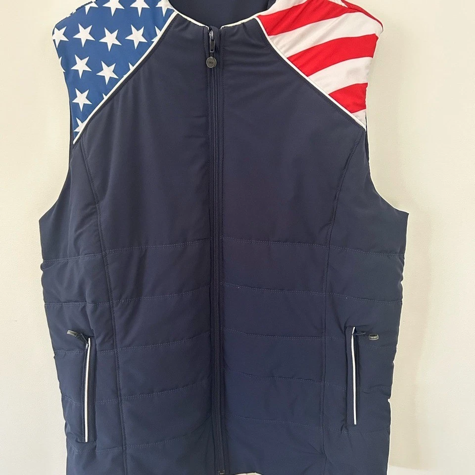 Team USA Olympic Eyce by Jammin' Commemorative Figure Skating Vest American Flag - Image 2 of 4