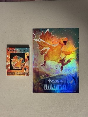 MTG Final Fantasy Chocobo Racing Pinfinity AR-Enhanced Promo Pin & Foil Poster