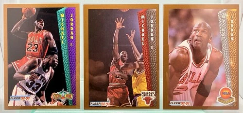 NBA Chicago Bulls Michael Jordan Fleer 1992-93 #32,246,273 Bundle