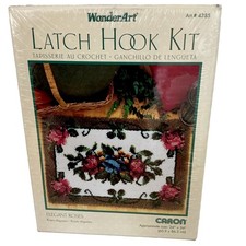 CARON WonderArt Latch Hook Kit 24 x 34 ELEGANT ROSES 4385 NEW