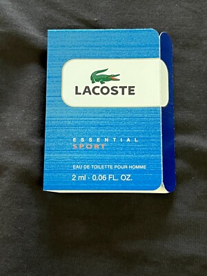 Lacoste Essential Sport Eau De Toilette EDT Sample 2ml 0.06 fl. oz New In Box