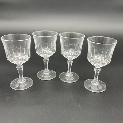 Vintage Cristal D' Arques-Durand -St Germain- Cordial Glass 1.75 Oz .Set Of 4