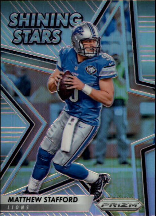 2016 Panini Prizm Shining Stars Prizms Lions Football Card #26 Matthew Stafford