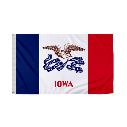 Promo Patriot's Iowa IA State Flag Single Ply Reverse Printed 200D Nylon - 第 33/66 張圖片