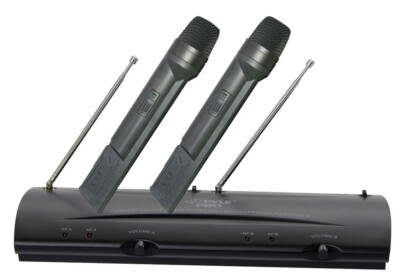 PDWM2100 professionelles kabelloses Dual VHF-Handmikrofon von Pyle Pro 2 x Mikrofone