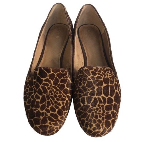 Fossil Calabash Original Wadenhaar Giraffendruck Slipper flache Halbschuhe Größe 11 - Bild 6 von 16