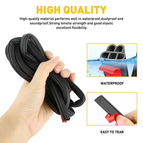 D/U/H/T Shape Seal Rubber Black Hood Door Guard Edge Trim Molding Protector B - Picture 57 of 61