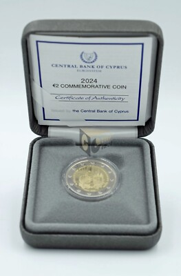 #ad Cyprus 2024 2 Euro Proof Coin 20 years member in the European Union $1249.00
