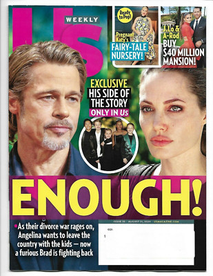 US WEEKLY - AUGUST 31, 2020 - BRAD PITT and ANGELINA JOLIE COVER