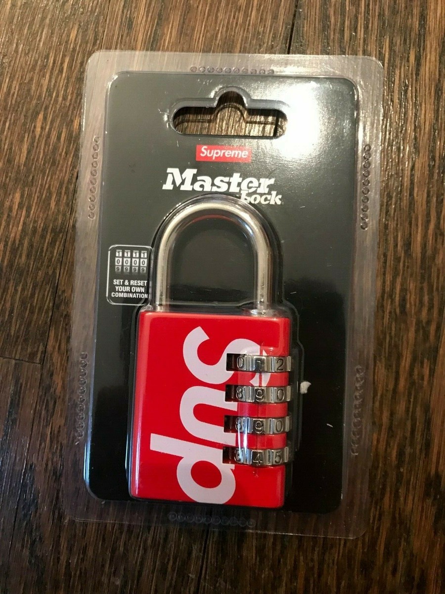 防犯・セキュリティ用品 Supreme Master Lock Supreme Master Lock Numeric Combination Lock Red Black S/S