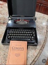 Vintage LC Smith & Corona Standard Typewriter 1930s Black W/ Case Floating Shift thumbnail
