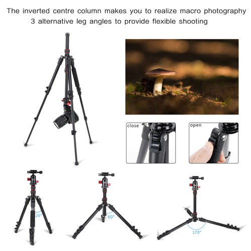Zomei Camera Tripod Stand Travel Monopod Ball Head for Canon Nikon DSLR Camera - Picture 3 of 7