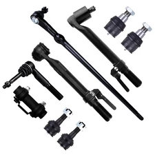 9pcs Front Tie Rod Ball Joint Kit For 2005-2009 Ford F-250 F-350 Super Duty 4WD