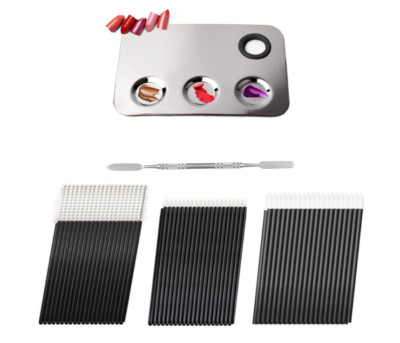 150 Einweg Make-up Applikatoren Set Mischpalette mit Spatel Stäbe Eyeliner