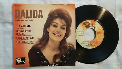 7'' EP 4 titres, 45 tours - Dalida - Je l'attends - 1962