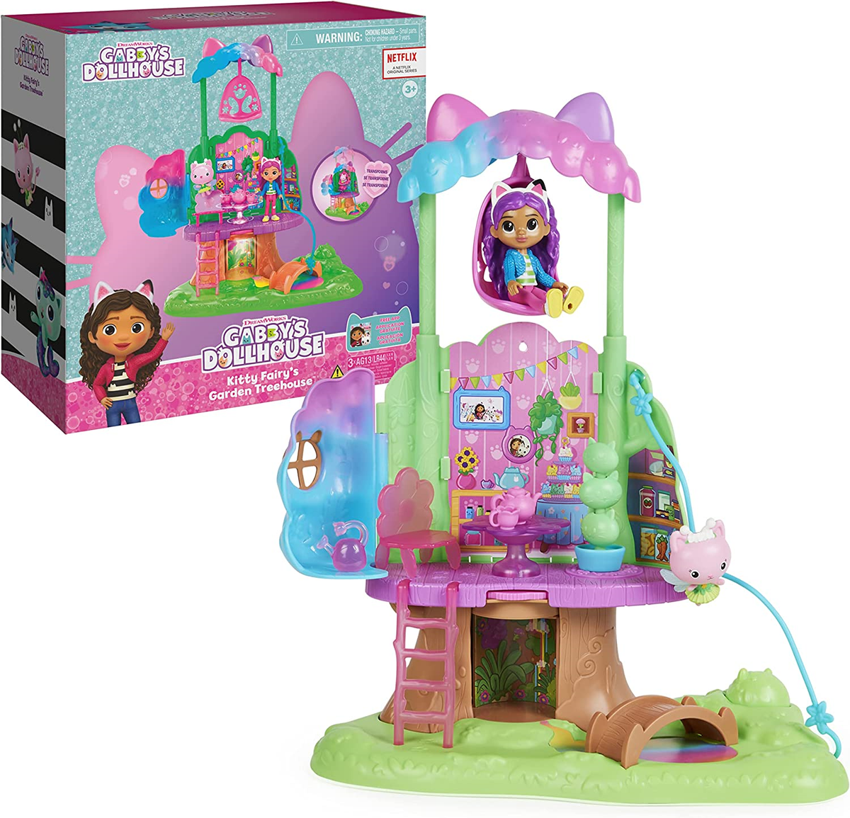 Gabby's Dollhouse, Transforming Garden Treehouse Playset with