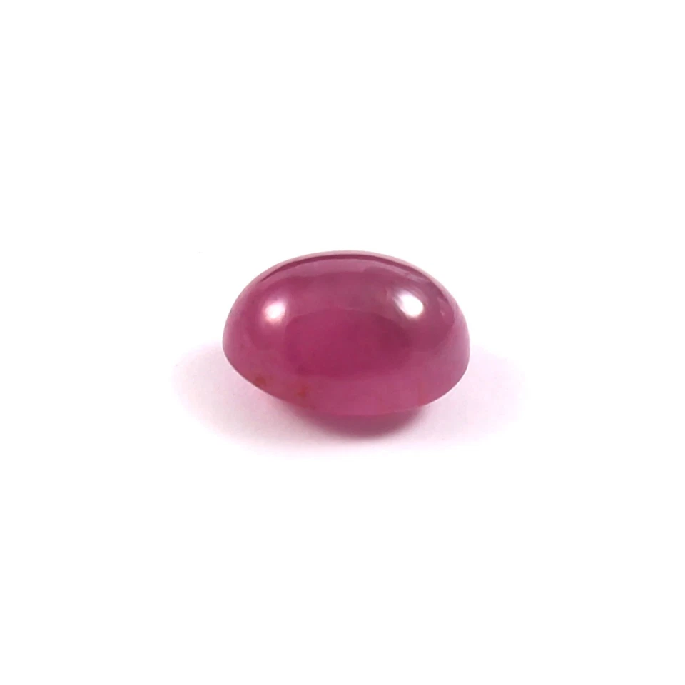 2.32 CT - Natural CERTIFIED Mozambique Ruby Oval Cabochon Loose Gemstone 8x6 MM - Image 4 of 4