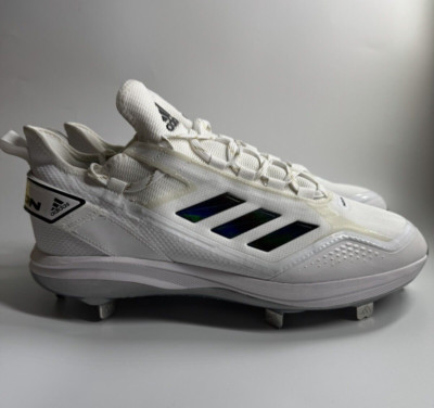adidas Men s Size 11.5 ICON 7 BOOST BASEBALL CLEATS White/Black GX2803 New