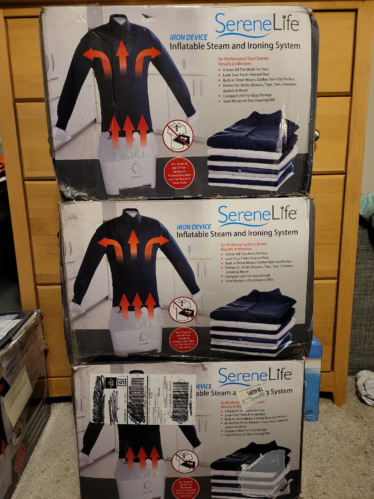SereneLife Inflatable Steam and Ironing System