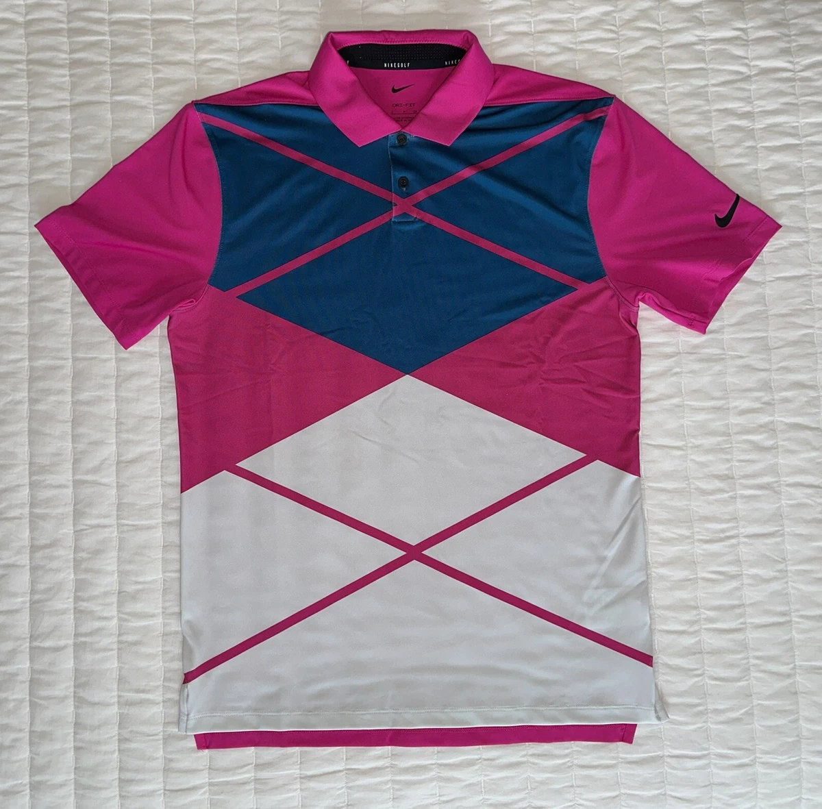 Nike dri fit golf shirts sales no collar